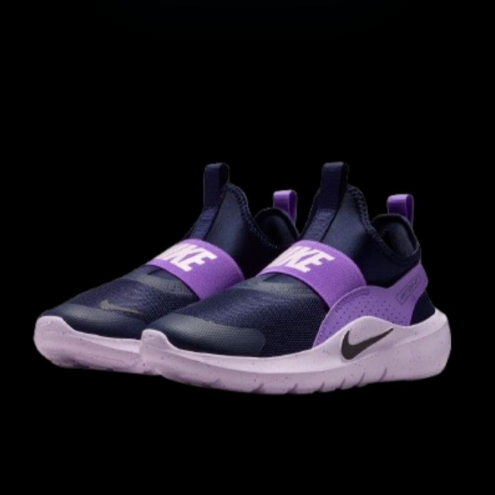 Nike Flex Runner 4 Womens Size 7.5/Kids 6Y Navy Blue Lilac Bright Violet